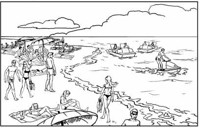 Раскраски морской пейзаж Раскраски для детей морской пейзаж. Морская вода. Морские обитатели.