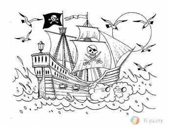 Раскраски пираты Раскраски про пиратов. Пираты Карибского моря. Пираты на море.