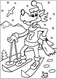 Раскраски Ну Погоди Раскраски для детей по мультфильму ну Погоди. Заяц и Волк.  