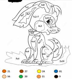 Математические раскраски Математические раскраски для решения примеров, задач, неравенств.