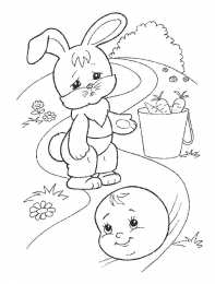 Раскраска Колобок Раскраски из сказки колобок