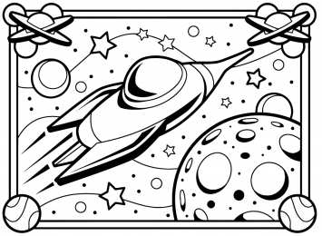 Раскраски космос Раскраски про космос для мальчиков. Летим в космос. Звезды. 