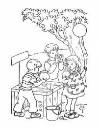 Раскраски Лето, отдых, каникулы Раскраски про лето для детей. Летние каникулы. Каникулы летом.