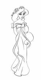 Раскраски принцессы Раскраски про принцесс для девочек. Раскрась бальные платья.
