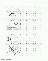 Раскраски повтори узор Детские раскраски повтори узор. Раскрась и повтори узор для детей.