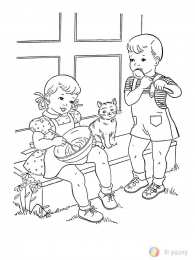 Раскраска День Защиты Детей. Первое июня - день защиты детей, Детский праздник.          