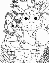 Раскраски Лунтик и его друзья Раскраска для детей лунтик и его лучшие друзья              