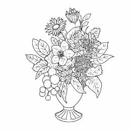 Раскраски букеты Раскраски букеты для девочек. Букет цветов для мамы. Цветы. 