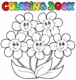 Раскраски цветы Раскраски для детей дошкольного возраста, изучаем цветы.    