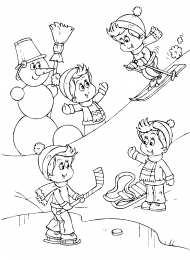 Раскраски зима Раскраски Зима для детей. Раскраски для самых маленьких     