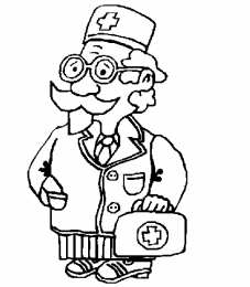 Раскраска день Врача Раскраска для детей про врачей. День медика. Врачи          