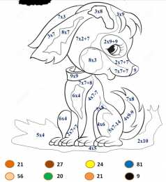 Математические раскраски Математические раскраски для решения примеров, задач, неравенств.