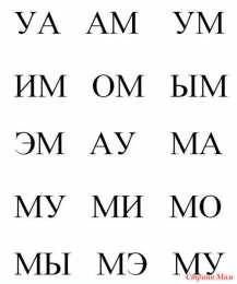 Раскраски слоговая таблица. Слоговая таблица скачать и распечатать