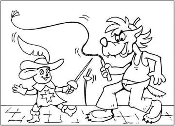 Раскраски Ну Погоди Раскраски для детей по мультфильму ну Погоди. Заяц и Волк.  