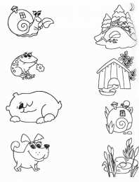 Раскраски Кто Где Живет Обучающая познавательная раскраска для детей Кто Где Живет. 