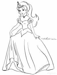 Раскраски принцессы Раскраски про принцесс для девочек. Раскрась бальные платья.