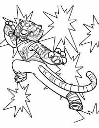 Раскраски Кунг Фу Панда Раскраска для детей Кунг Фу Панда. Раскрась панду.           