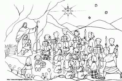 Раскраски Рождество Раскраски Рождество. Рождественская ночь. Праздник.                
