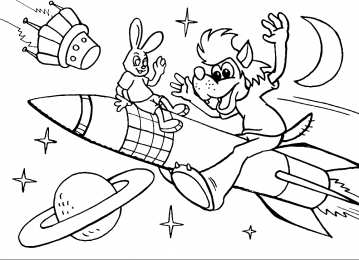 Раскраски Ну Погоди Раскраски для детей по мультфильму ну Погоди. Заяц и Волк.  