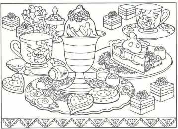 Раскраски праздничный стол Раскраска для детей праздничный стол. Красивый стол на праздник.