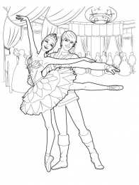 Раскраски балерины Раскраски для девочек балерины. Тансовщицы. Танец балерин.  