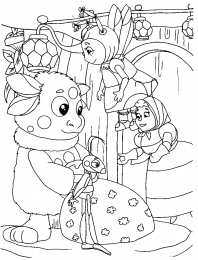 Раскраски Лунтик и его друзья Раскраска для детей лунтик и его лучшие друзья              