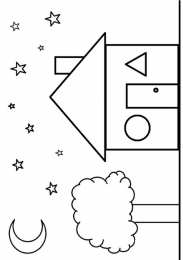 Раскраски геометрические фигуры Раскраски составленные из геометрических фигур