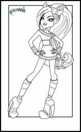 Раскраски Монстр Хай Раскраски для девочек Монстр Хай. Раскрась красивых Монстр Хай.