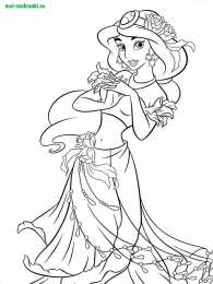 Раскраски принцессы Раскраски про принцесс для девочек. Раскрась бальные платья.