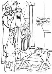 Раскраски Рождество Раскраски Рождество. Рождественская ночь. Праздник.                