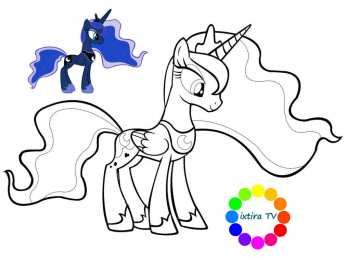 Раскраски Пони Раскраски для девочек. Разукрась пони. Розовые пони. Мультфильмы.