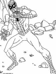 Раскраски человек паук Раскраски про человека паука. Человек паук - супергерой.     
