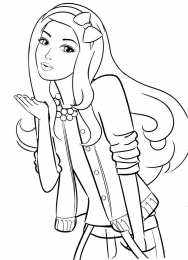 Раскраски Барби Раскраска барби для девочек. Куклы барби для маленьких принцесс.