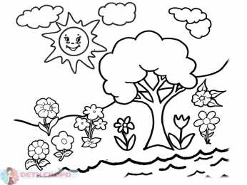 Раскраски природа Природа вокруг нас. Раскрась красивую природу которая окружает нас.