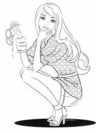 Раскраски мода Раскраски для девочек. Мода. Показ мод. Красивые платья. Модели.