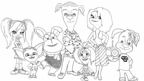 Раскраски Семья Барбоскиных Раскраски для девочек Семья Барбоскиных. Мультфильм Барбоскины