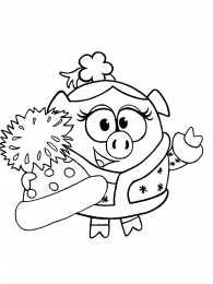 раскраски смешарики Раскраски для девочек смешарики.                            