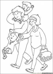 Раскраски Моя семья Обучающая раскраска моя семья для детей. Раскраска про семью.