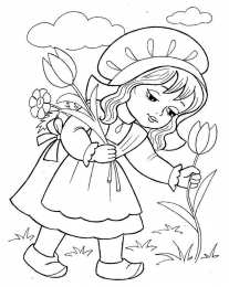 Раскраски Красная Шапочка Раскраска Красная Шапочка для девочек. Раскрась всех героев 