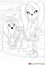 Раскраски Семья Барбоскиных Раскраски для девочек Семья Барбоскиных. Мультфильм Барбоскины