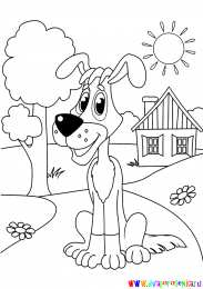 Раскраски Простоквашино Раскраска для детей. Трое из Простоквашино. Дядя Федор.      