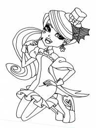 Раскраски Монстр Хай Раскраски для девочек Монстр Хай. Раскрась красивых Монстр Хай.