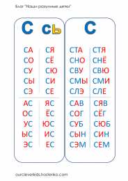 Раскраски слоговая таблица. Слоговая таблица скачать и распечатать
