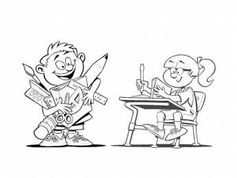 Раскраски про школу. Раскраски для детей которые учатся в школе. Раскраски про школу.