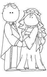 Раскраски про свадьбу. Раскраски про свадьбу для детей. Самый счастливый день.     