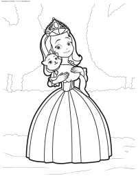 Раскраски принцессы Раскраски про принцесс для девочек. Раскрась бальные платья.