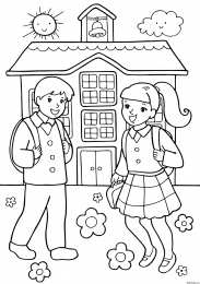 Раскраски про школу. Раскраски для детей которые учатся в школе. Раскраски про школу.
