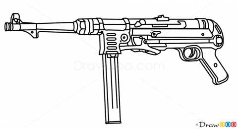 Раскраски оружие Раскраски оружие для мальчиков. Пистолеты. Автоматы. Пулеметы.