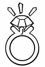 Раскраски украшения  Раскраски для девочек украшения. Раскрась золотые кольца.   