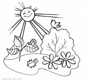 Раскраски природа Природа вокруг нас. Раскрась красивую природу которая окружает нас.